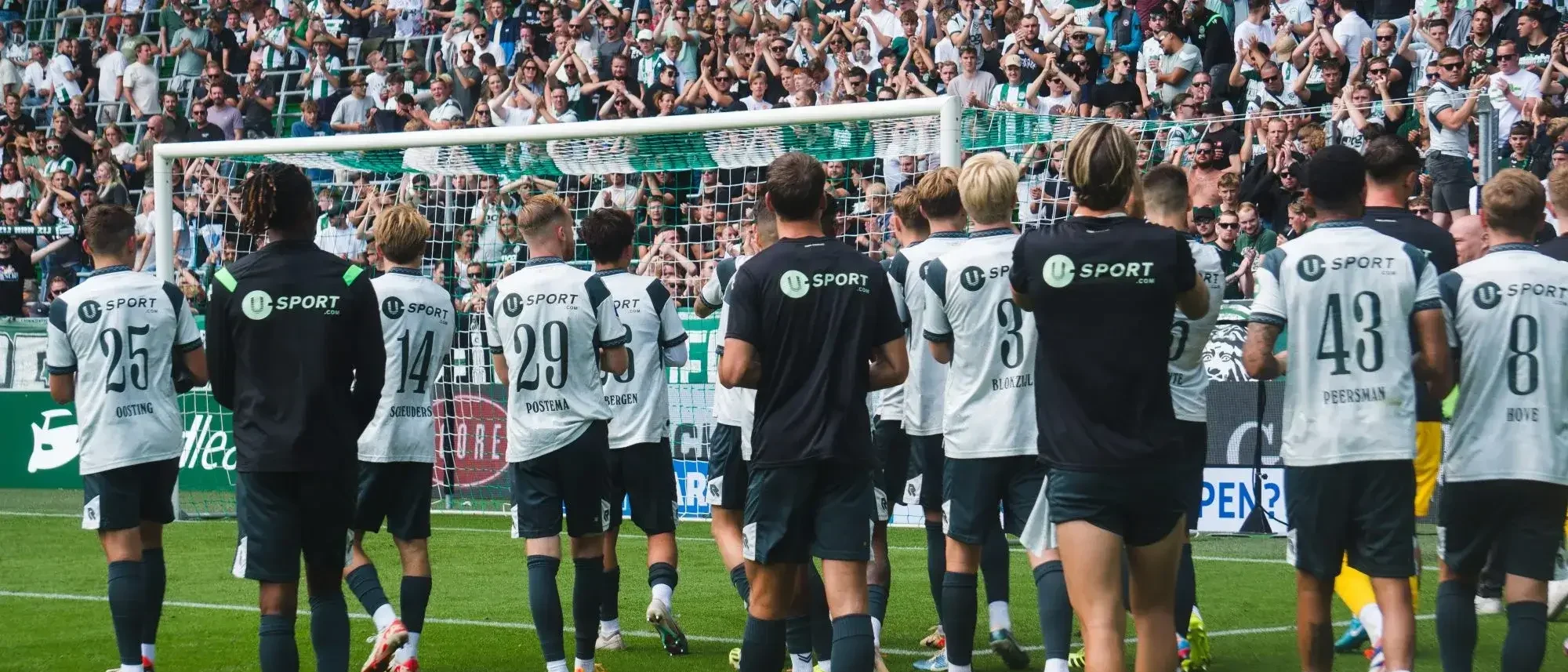 FC Groningen Spelers Bedanken Publiek U Sport