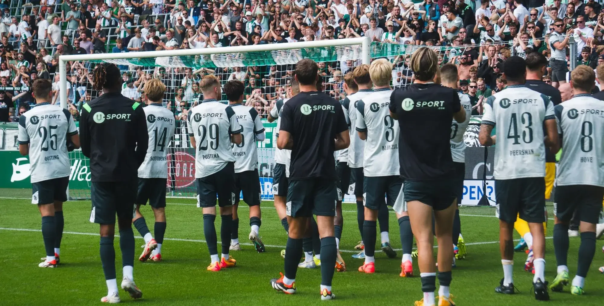 FC Groningen Spelers Bedanken Publiek U Sport