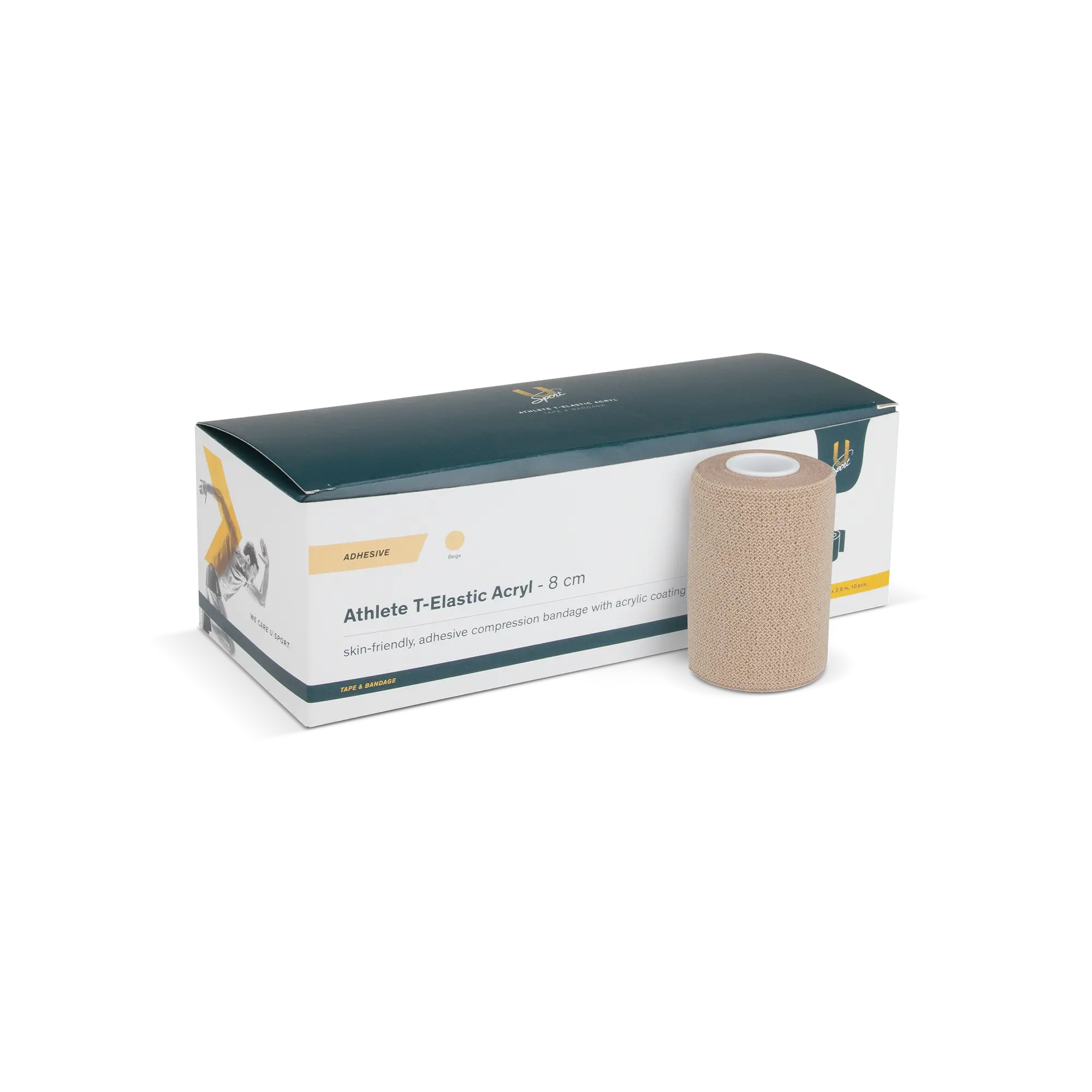Athlete T-Elastic Acryl 8 cm x 4,5 m 10 stuks