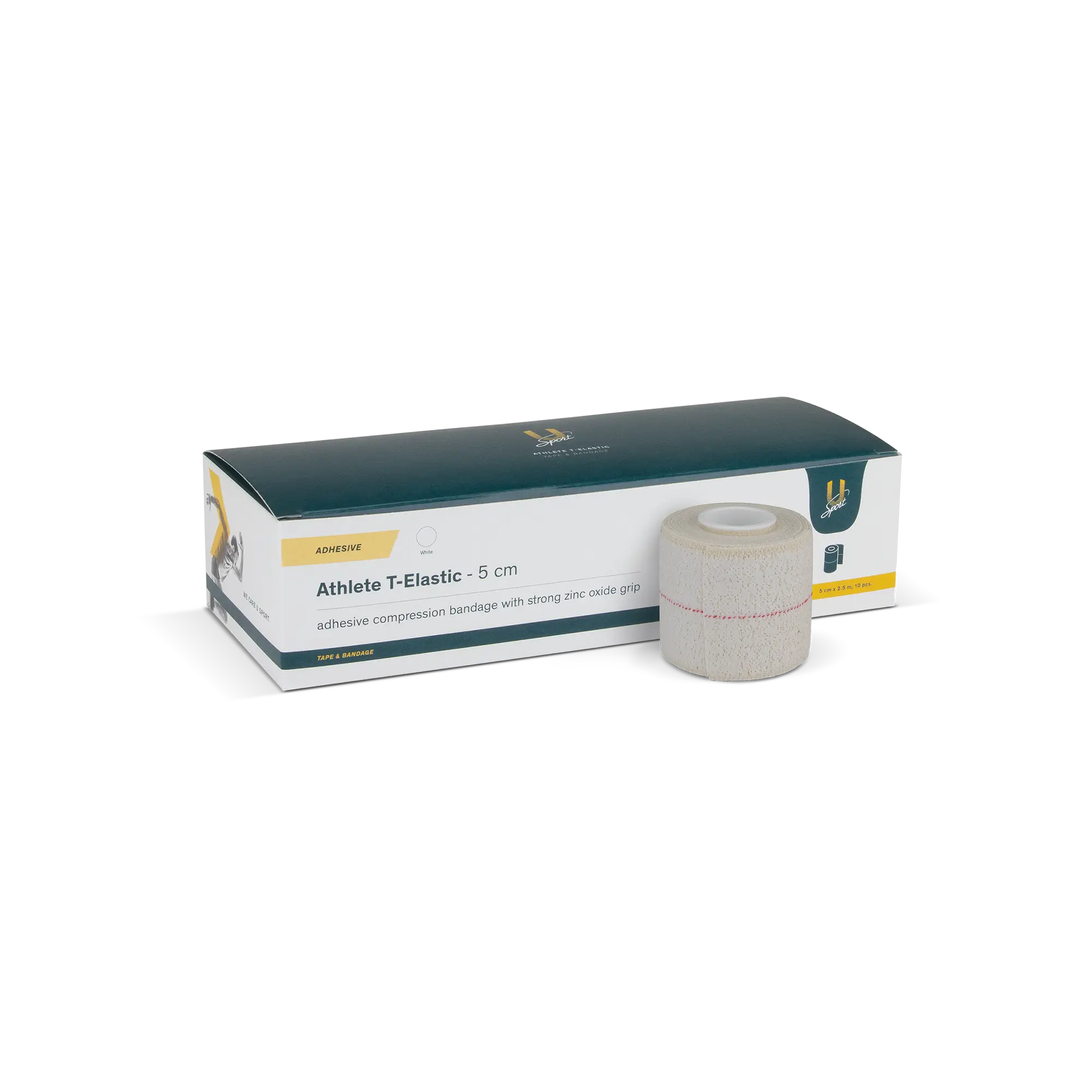 Athlete T-Elastic 5 cm x 4,5 m 10 stuks kleefverband