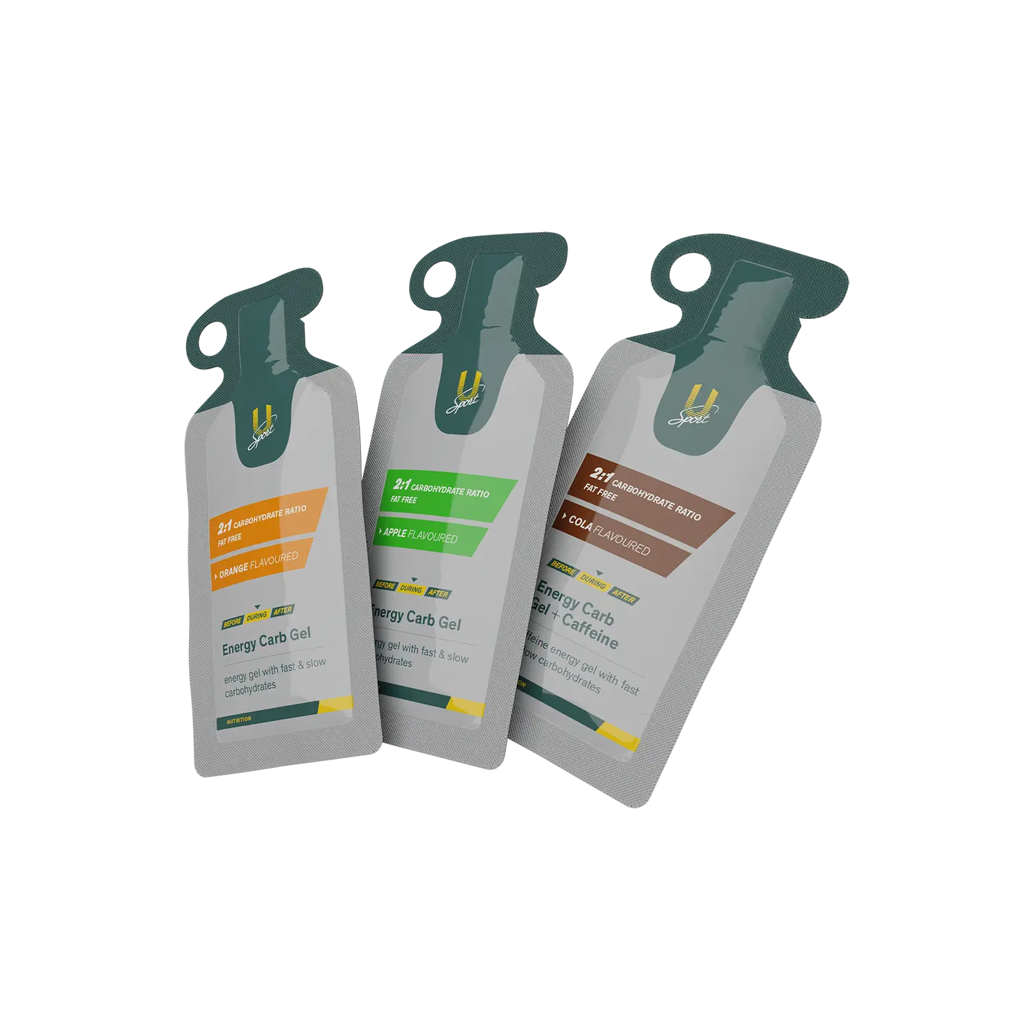 Energy Carb Gel Apple+Orange+cola 3D ZAKJES