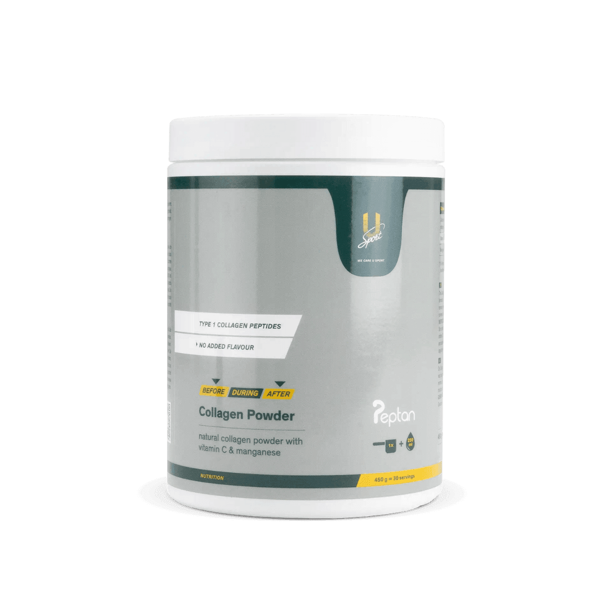 Collageen poeder 450 gram U-Sport Collagen Powder bindweefsel gewrichten