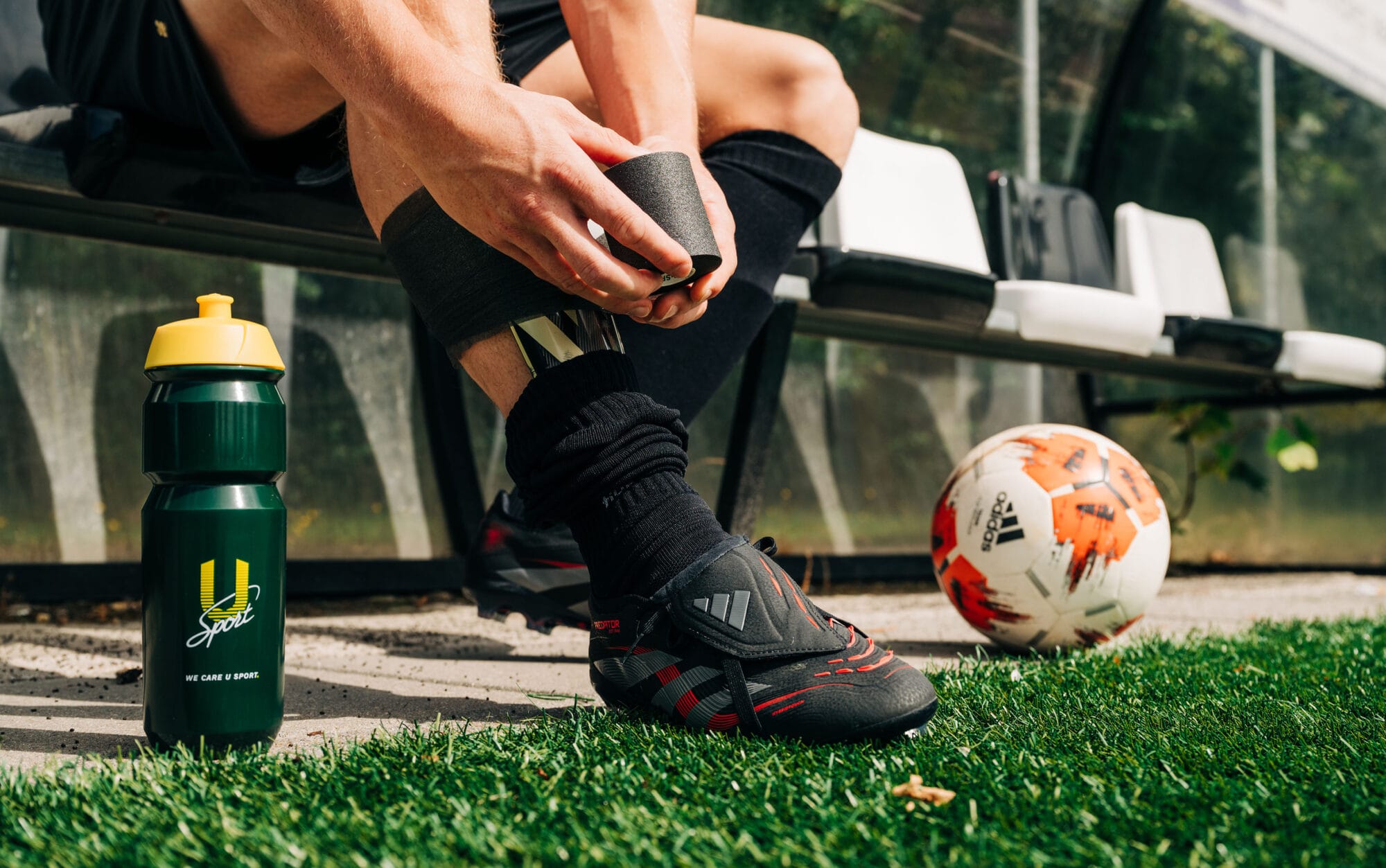 Voetbal Underwrap U-Sport Start Voetbalseizoen Bidon