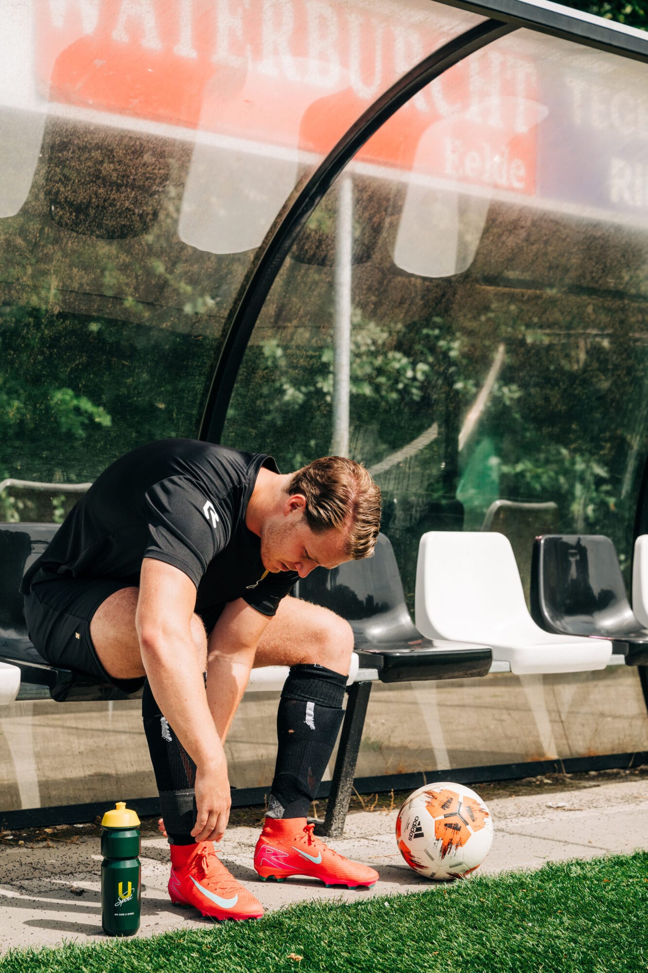 Voetballer U Sport Athlete Sock Wrap Start Voetbalseizoen