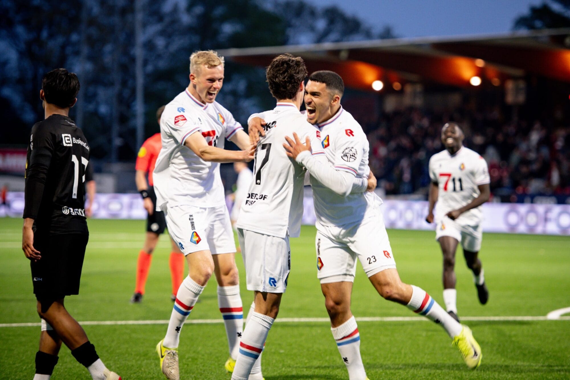 Telstar Spelers Juichen voetbal