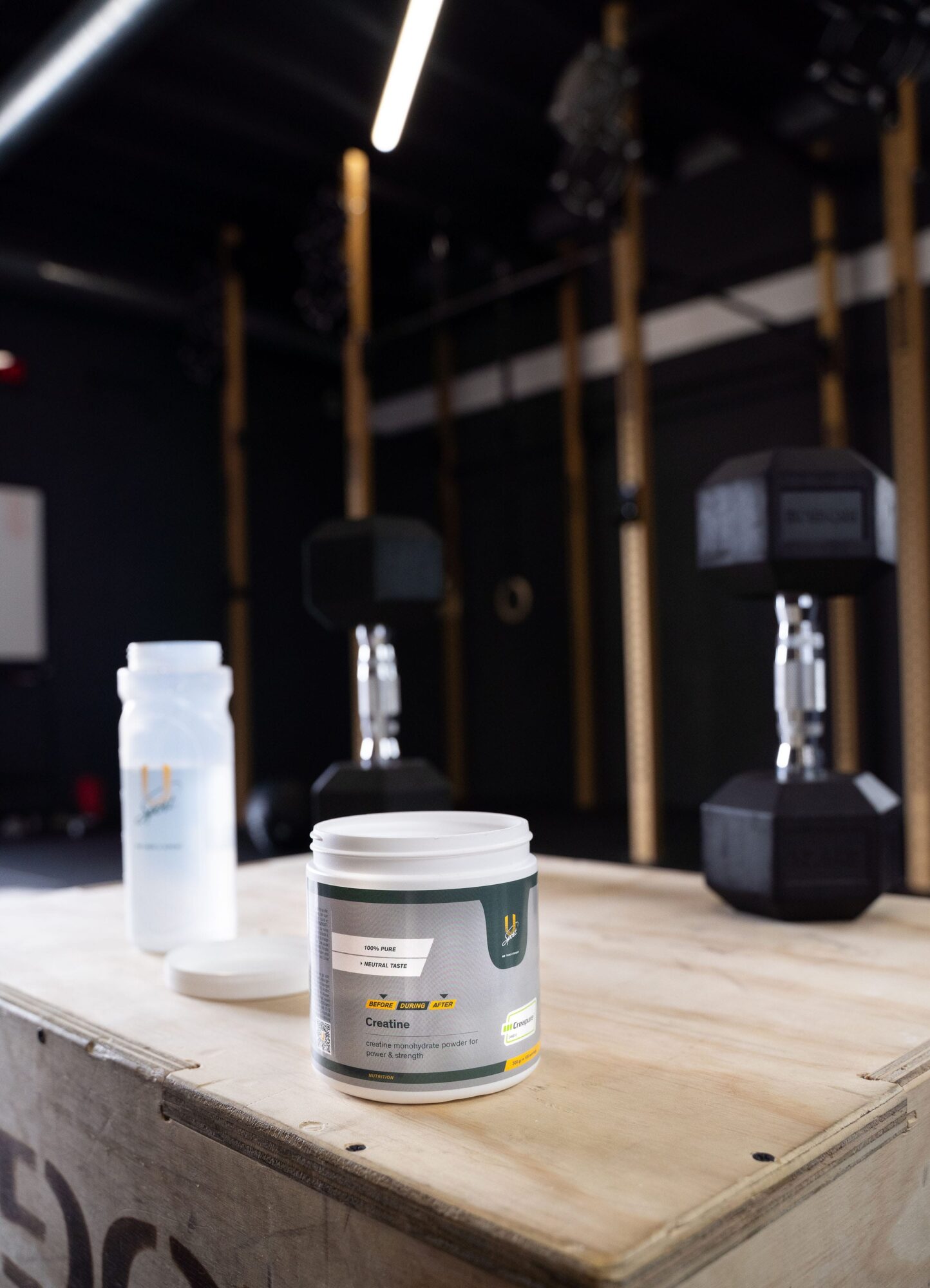 Creatine creatinemonohydraat voor sporters verbetert explosieve kracht