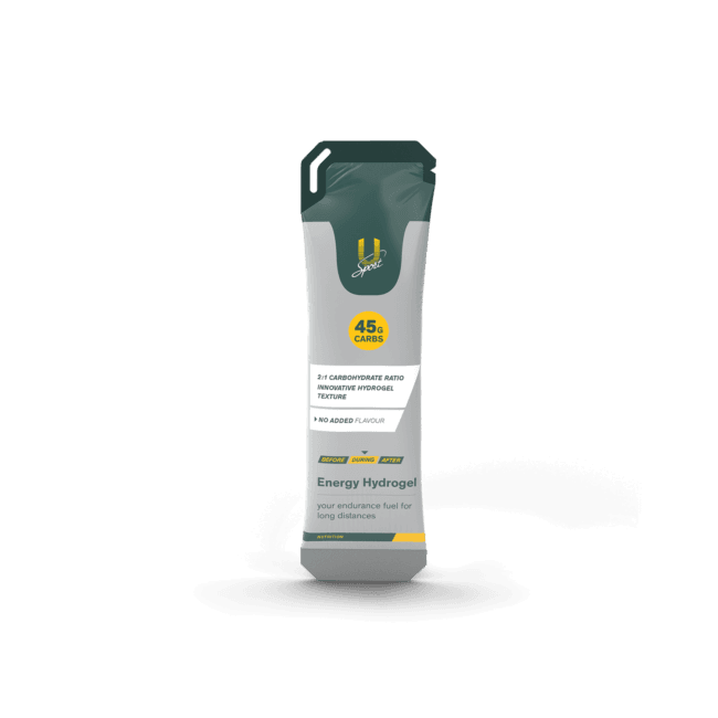 Energy Hydrogel energiegel met 45 gram koolhydraten voor energieaanvulling van duursporters U-Sport