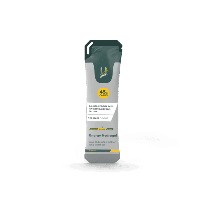 Energy Hydrogel energiegel met 45 gram koolhydraten voor energieaanvulling van duursporters U-Sport
