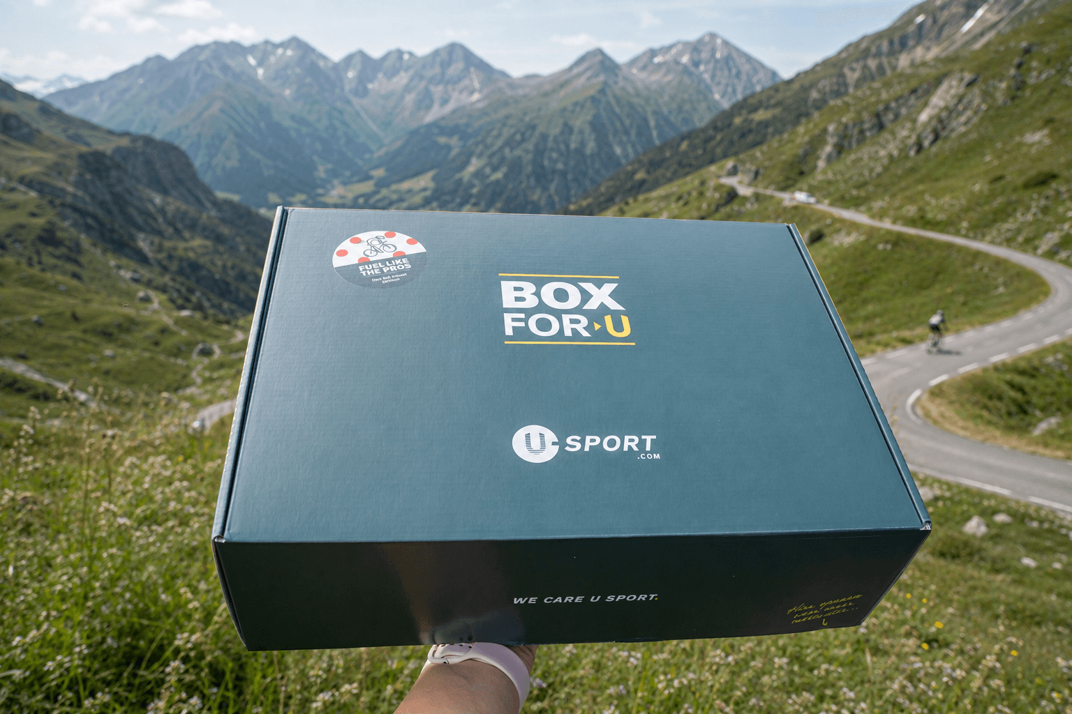 Tour de France sportvoeding box in de bergen